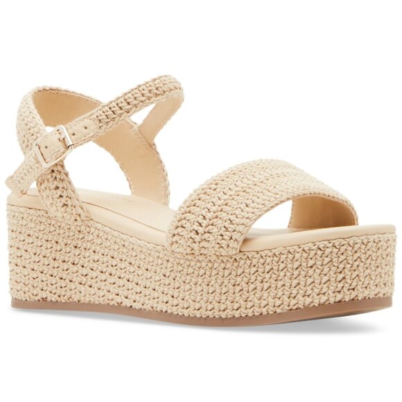 NWOT Madden Girl Women's Julian-C Platform Raffia Wedge Sandals - Picture 9 of 9